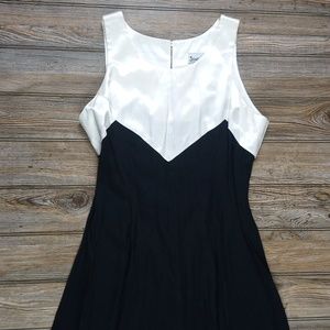 Vintage Just Choon Silky Black & White Mini Dress